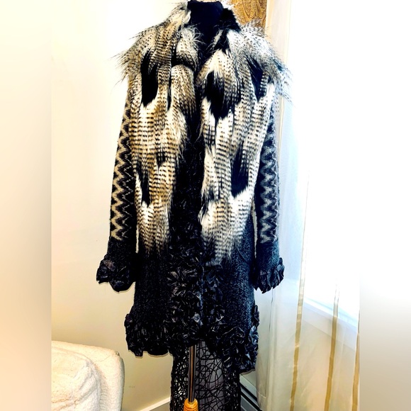 Vintage Dolce Cabo wool blend SweaterCoat - Picture 2 of 12